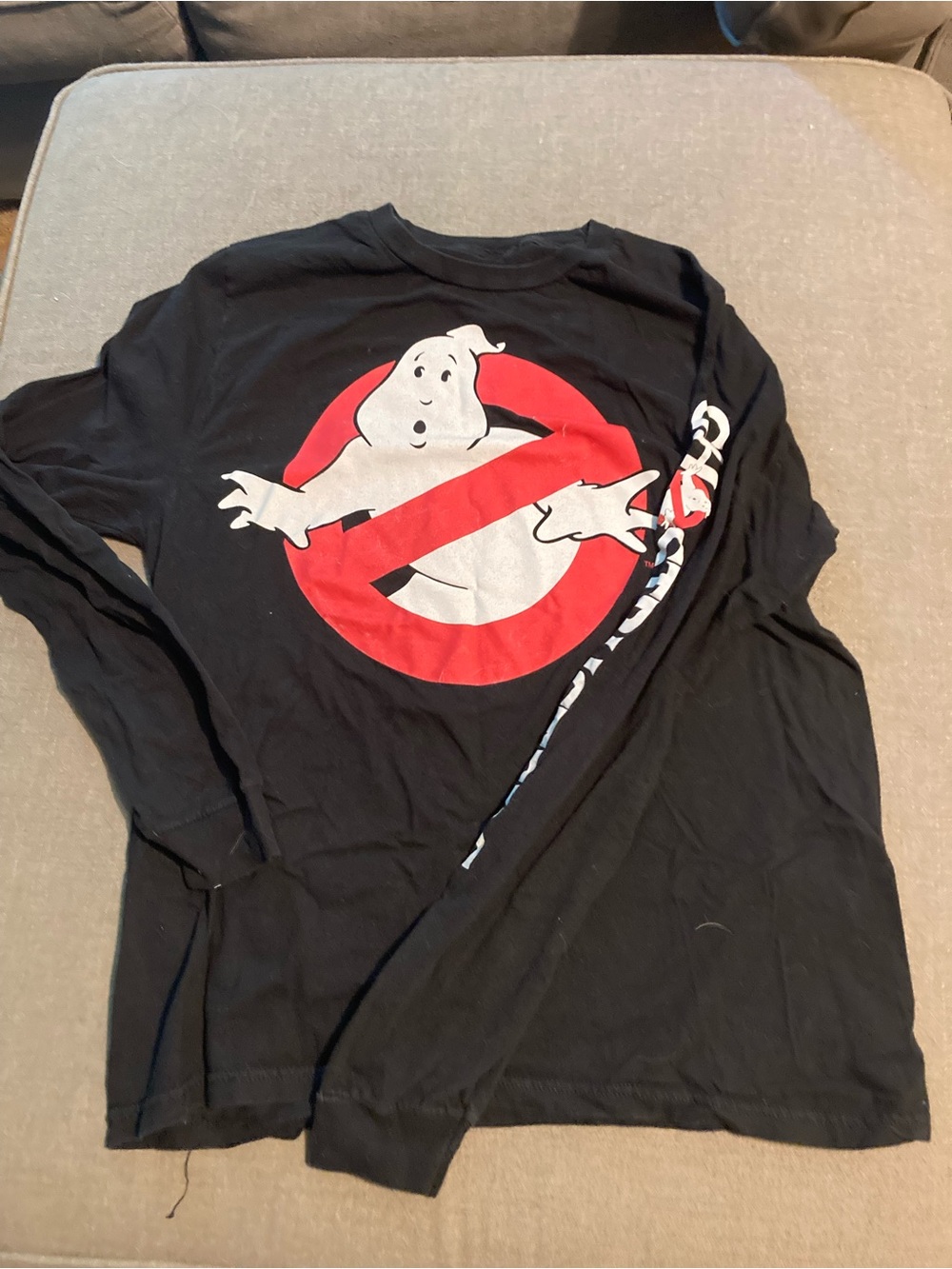 Ripple Junction Black Ghostbusters Graphic Tee with Red Accent
